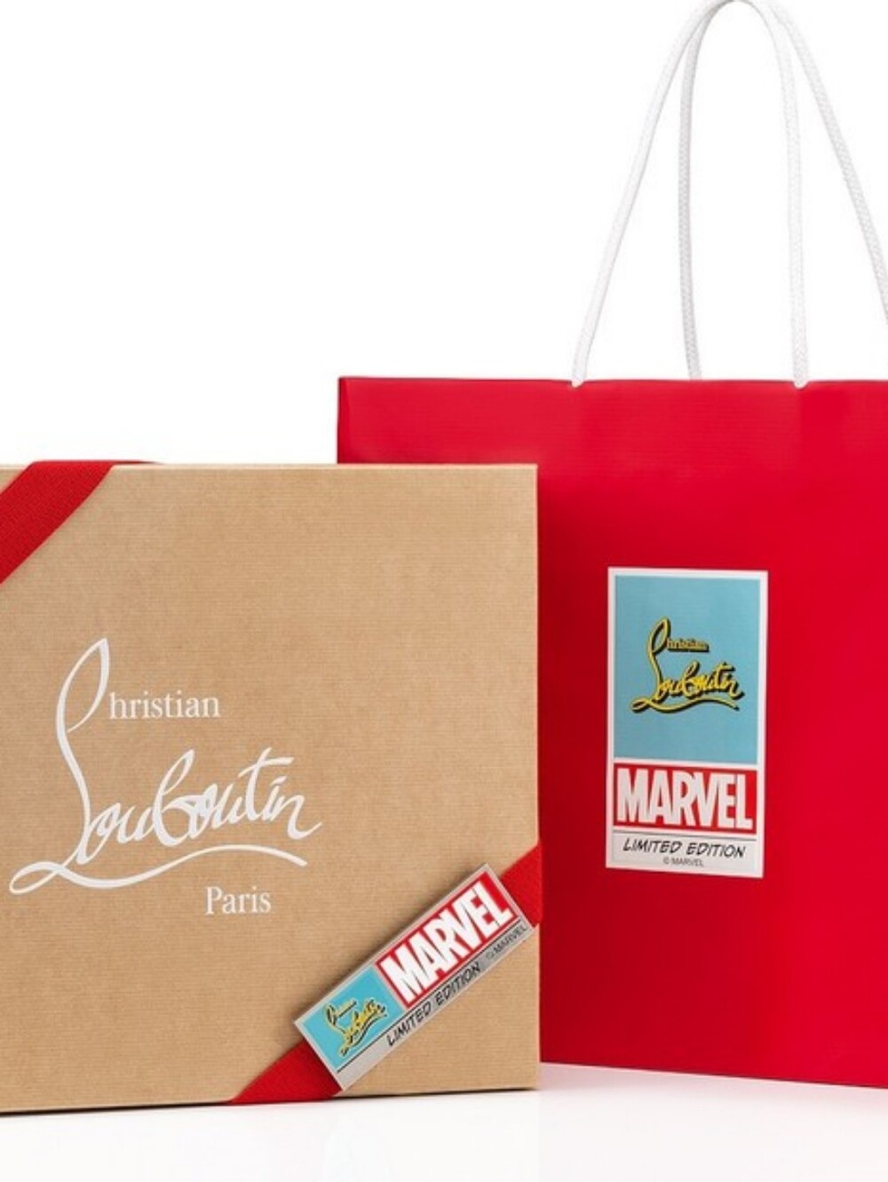 Upcycled Limited Edition Marvel X Christian Louboutin Novelty Clutch w/spikes - Picture 11 of 12